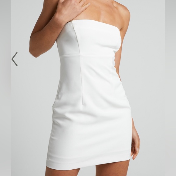 NWT STILL IN PACKAGING ShowPo Sharmiel Removable Straps Mini Dress in Ivory - Picture 2 of 6